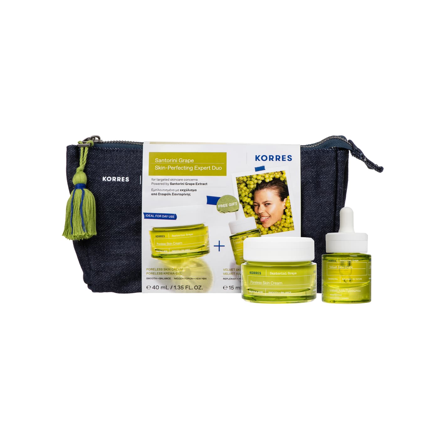 Korres Care - Santorini Grape Porenverfeinerndes Expert Duo