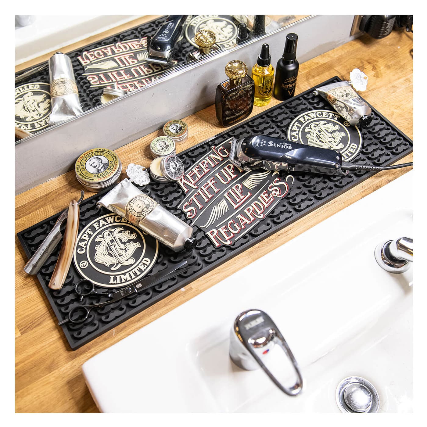 Capt. Fawcett Tools - Rubber Tool Mat for Barbers