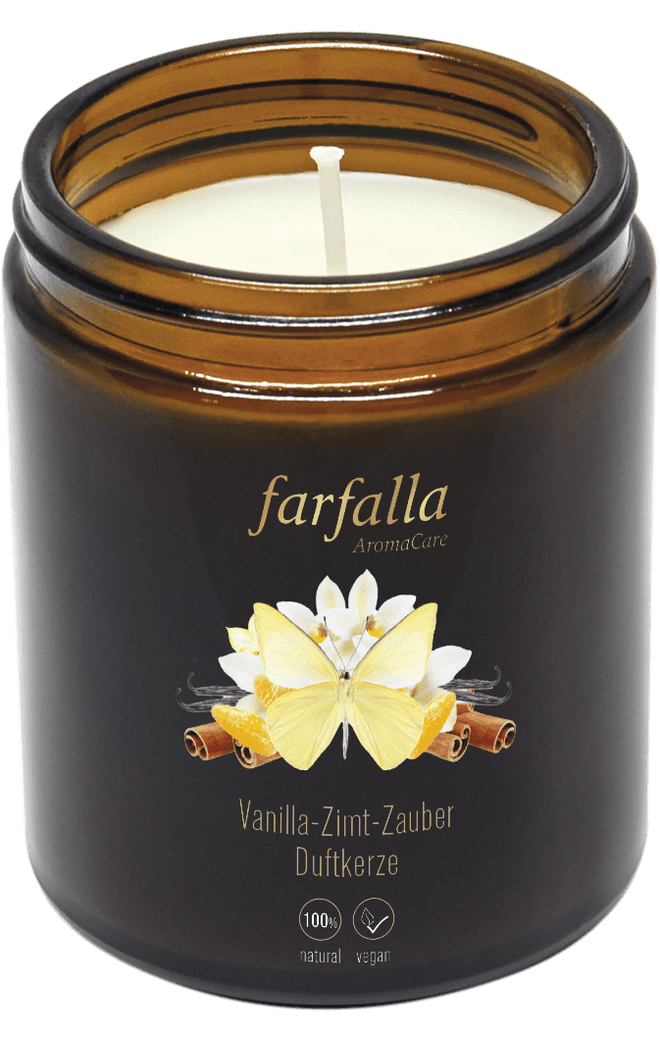 Farfalla - Aroma-duftkerze vanilla-zimt-zauber