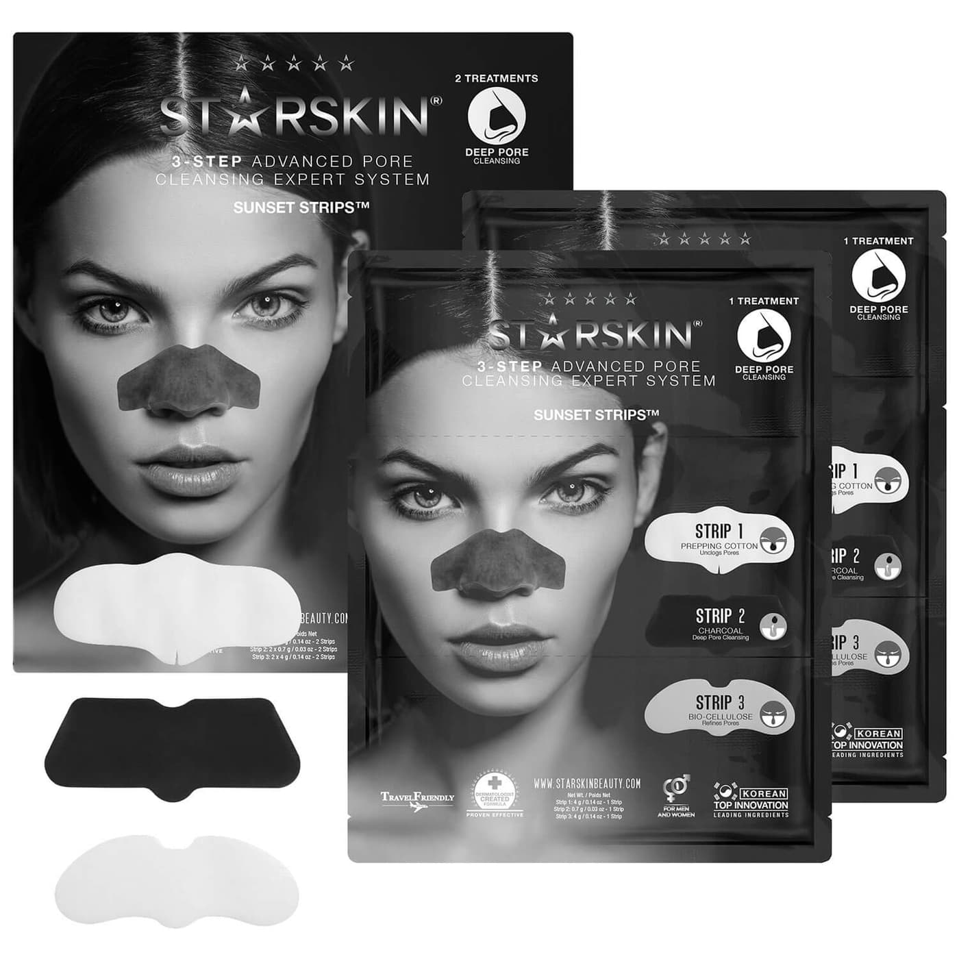 STARSKIN - Sunset Strips 3-Step Advanced Pore Cleansing