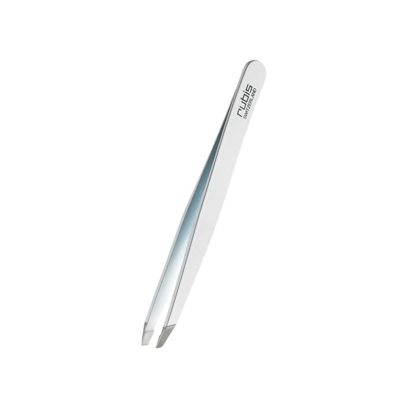 Rubis - Pinzette schräg weiss Inox