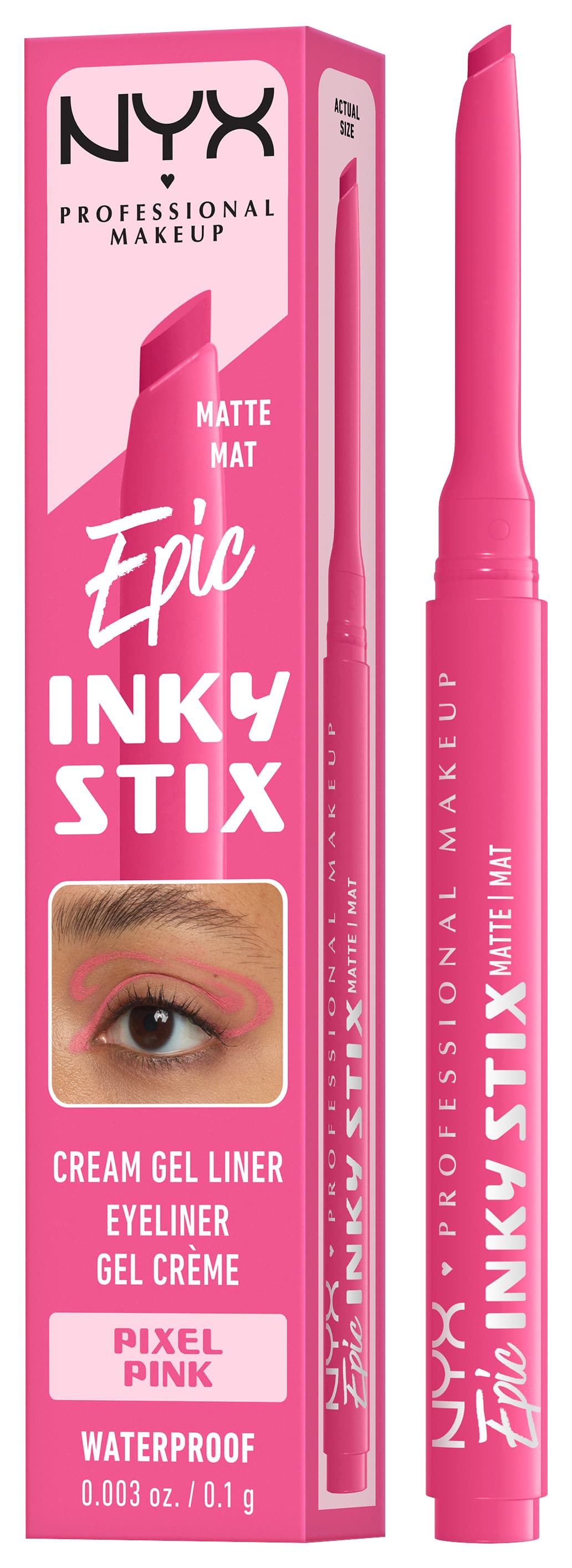 NYX Liner - Epic Inky Stix Cream Gel Eyeliner Waterproof Pixel