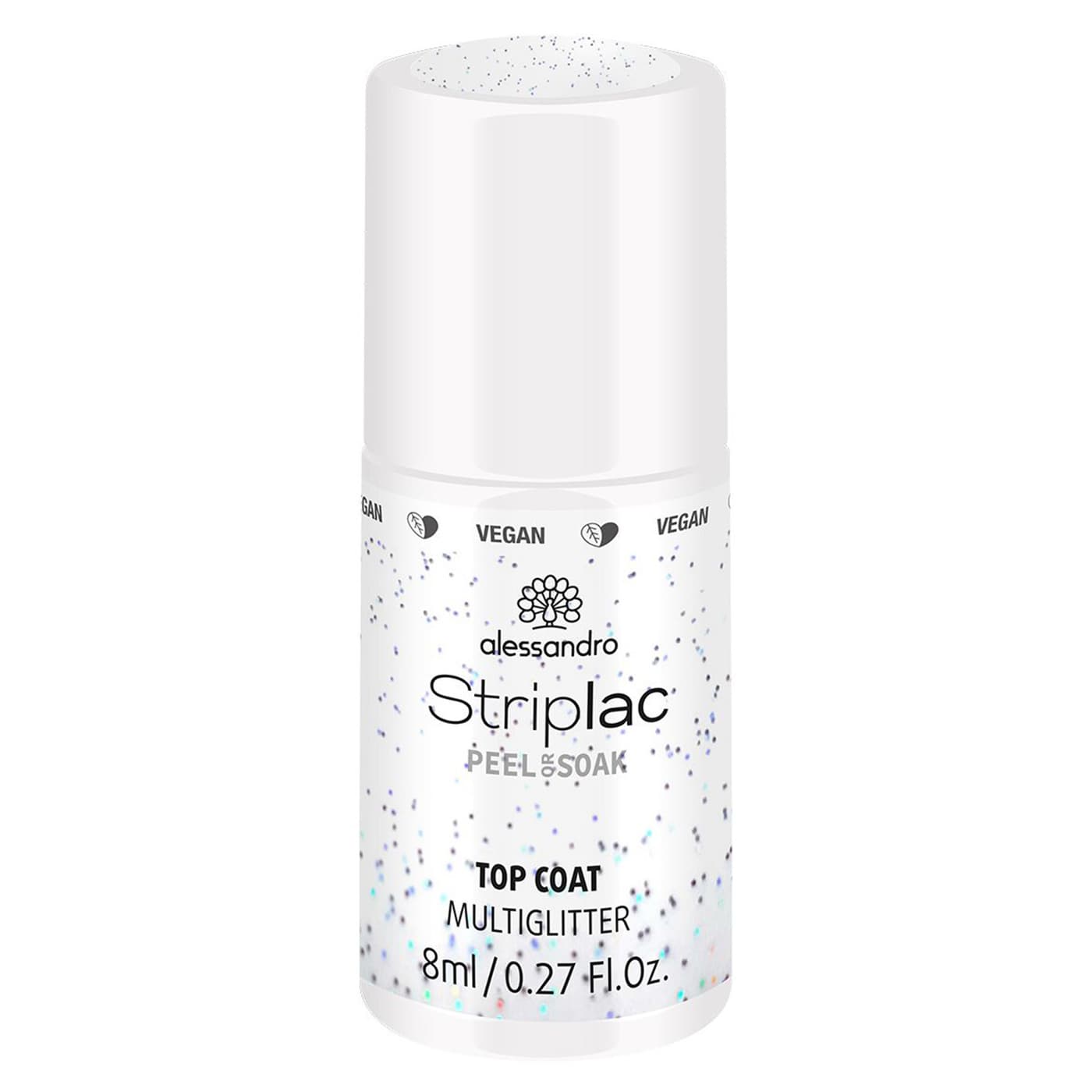 Striplac Peel or Soak - Top Coat Multiglitter