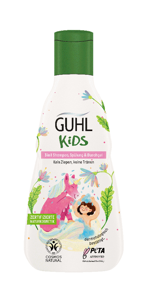 Guhl - Kids 3in1 Shampoo, Spülung, Duschgel Mandelmilch