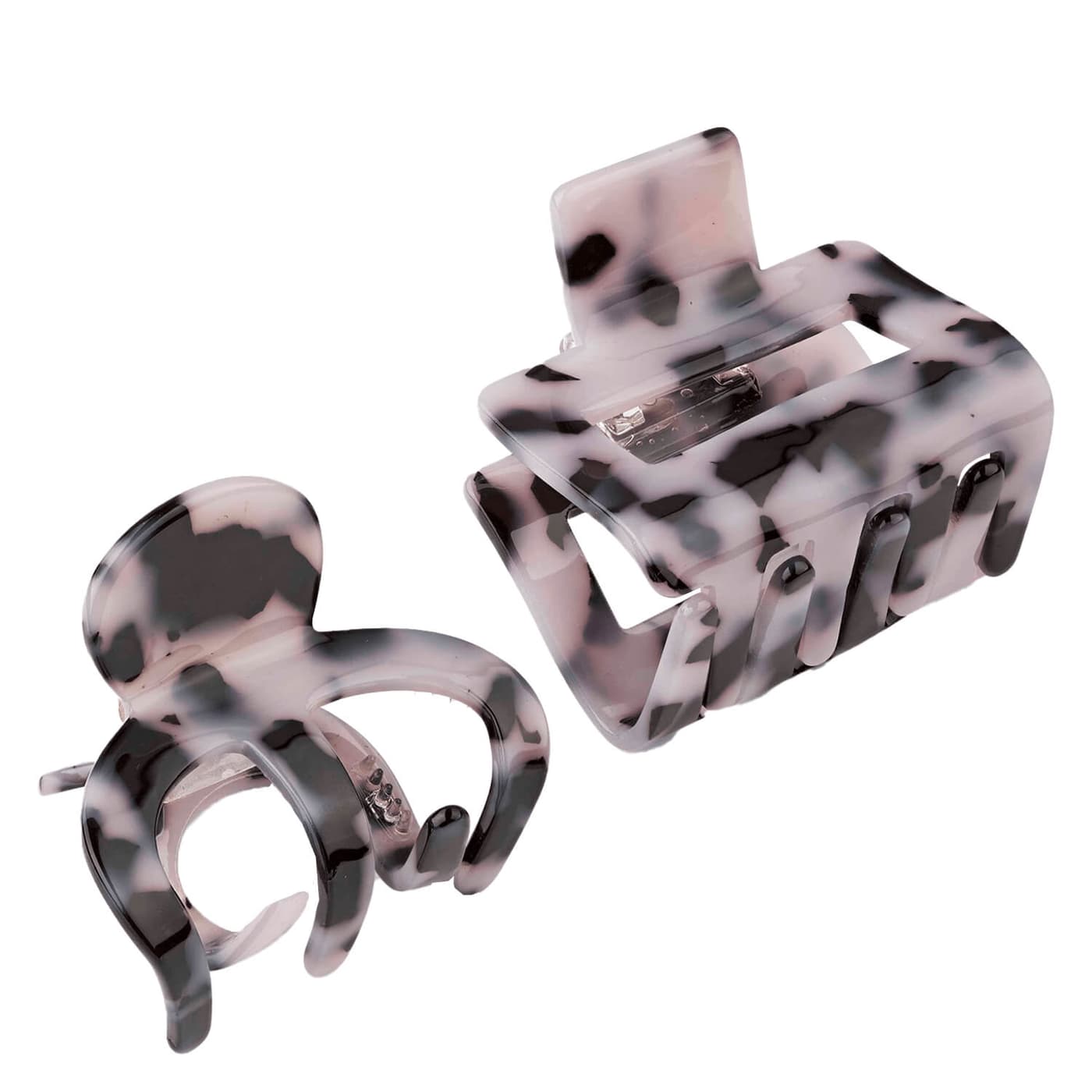 Haarklammer Duo, grau-schwarz