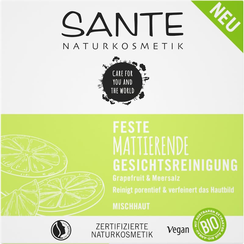 Sante - Feste Gesichtsreinigung Mattierend