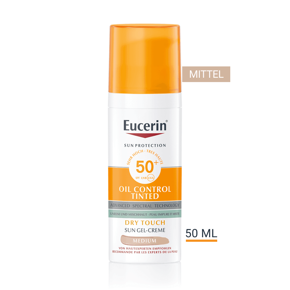 Eucerin - Sun Face Oil Control Gel-creme Tinted Medium Lsf 50+