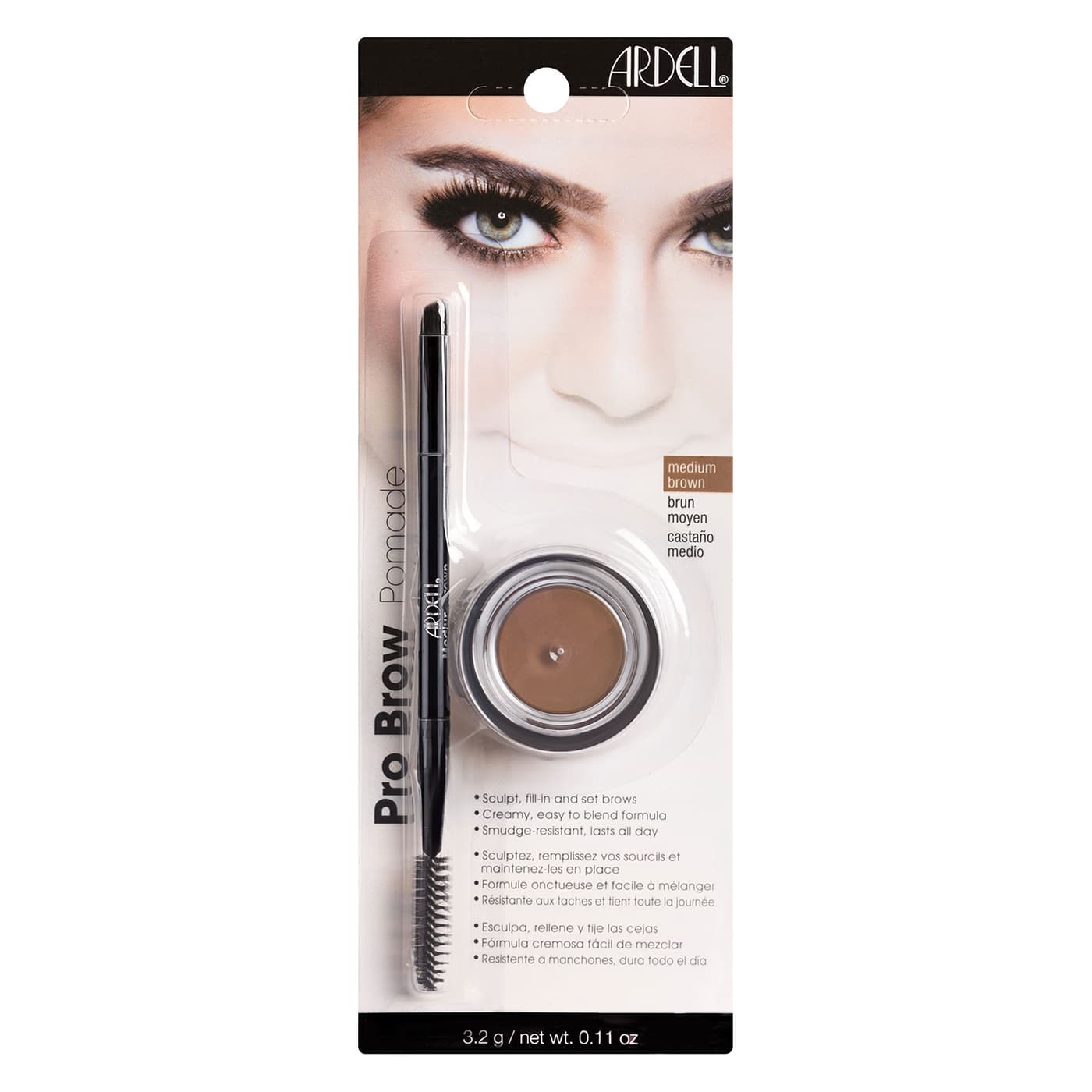 Ardell Brows - Brow Pomade/Brush Medium Brown