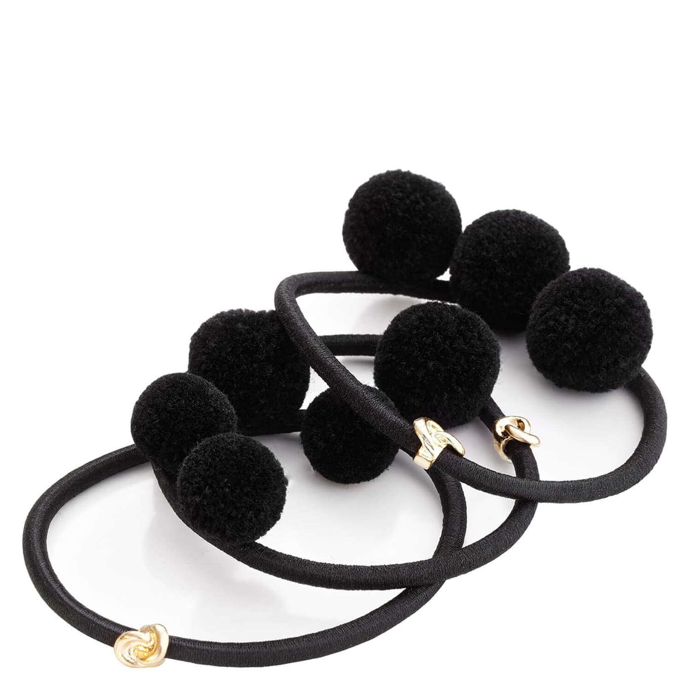Corinne World - Hair Tie Pom Pom "Ibiza" Black