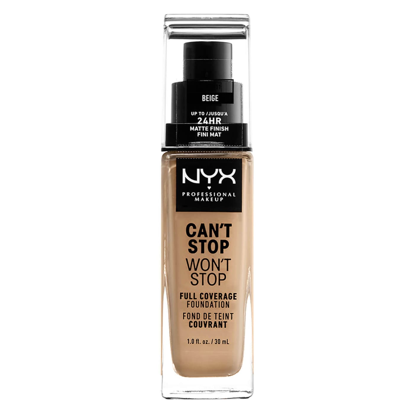 Can't Stop Won't Stop - Full Coverage Foundation Beige