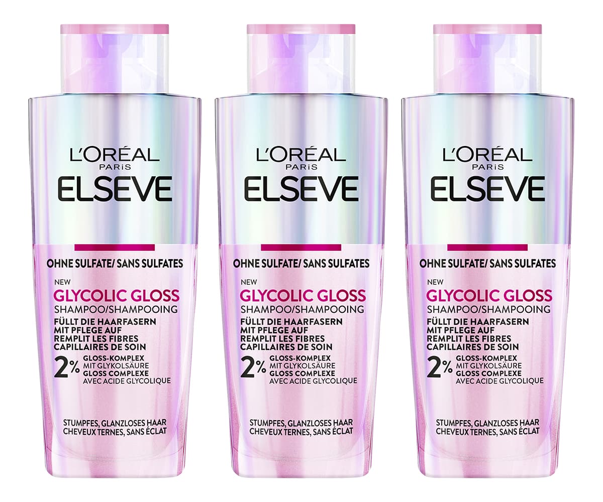 LOréal Elseve Haircare - Glycolic Gloss Shampoo Trio