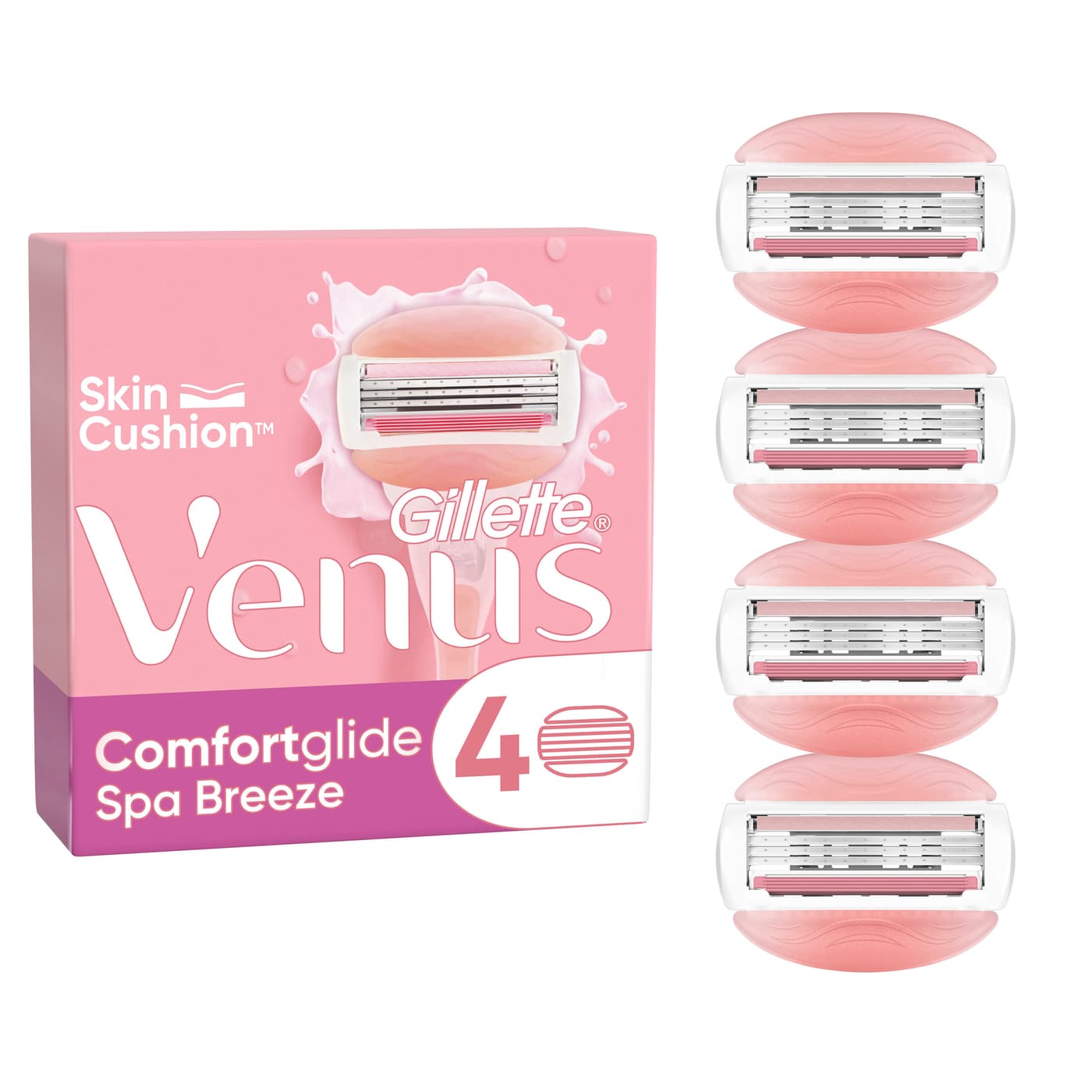 Gillette - Venus Comfortglide Spa Breeze Systemklingen 4er